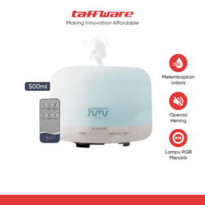 Taffware HUMI Air Humidifier Mini Ultrasonic Aroma Light 500ml Remote – A770